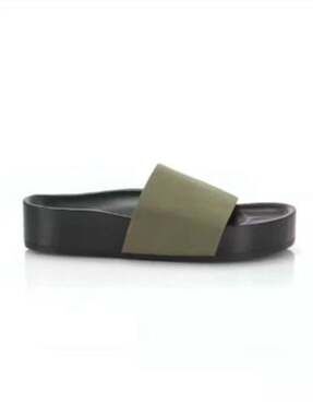 Co Elastic Pool Slides in Green